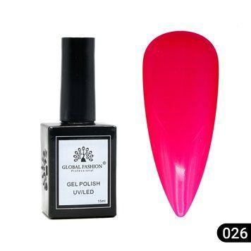 Гель лак Global Fashion, Gel polish&nbsp;15&nbsp;ml,&nbsp;26 23862 фото