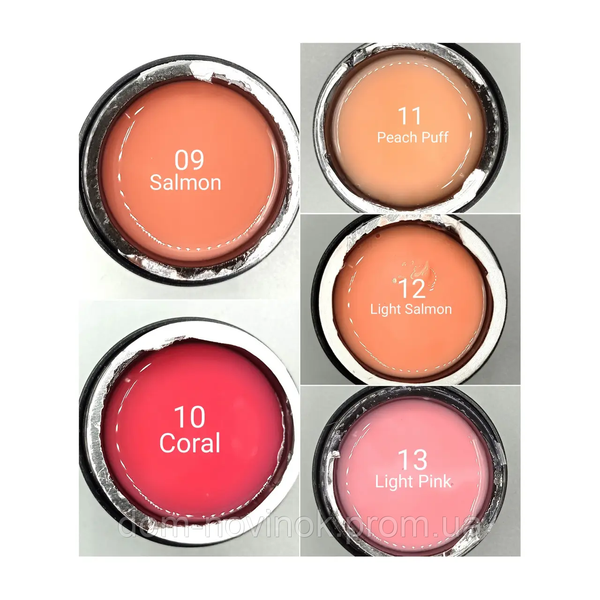 Гель для наращивания ногтей Queen Nails №10 Coral (камуфлирующий) 15 гр 2970678253 фото
