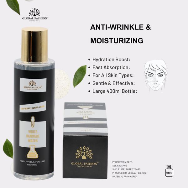 Сироватка-лосьйон проти зморшок, Anti-Wrinkle Serum-Lotion, Global Fashion, 400ml 25054 фото