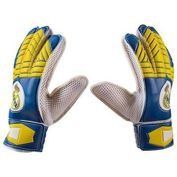 Вратарские перчатки Latex Foam REALMADRID, жёлто-синий, размер 6 GGLG-RM6 фото