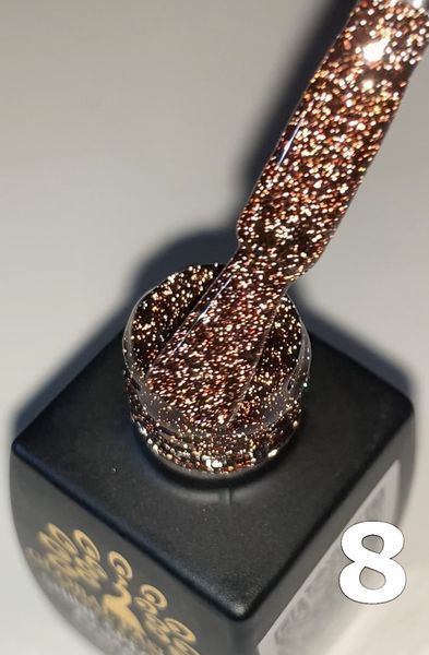 Гель-лак Disco Gel Shine Spectrum, Global Fashion, світловідбивний, 8 мл, 08 12046 фото
