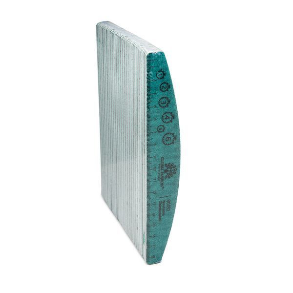 Nail file with ruler, 80/80, green 25569 фото