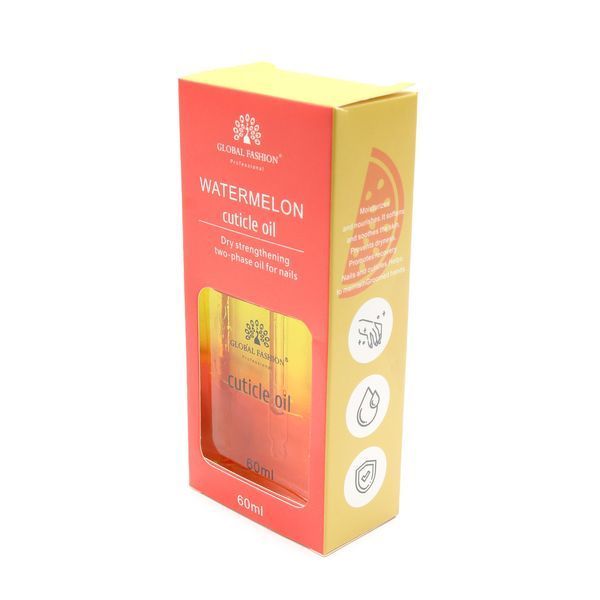 Суха двофазна олія, зміцнююча Watermelon, Global Fashion, 60 мл 24584 фото