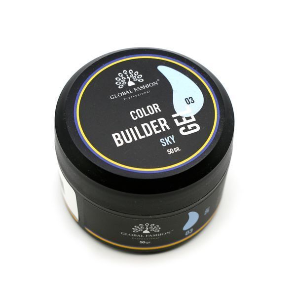 Гель для моделювання нігтів 50 г, Color Builder Gel 03- Sky 26250 фото