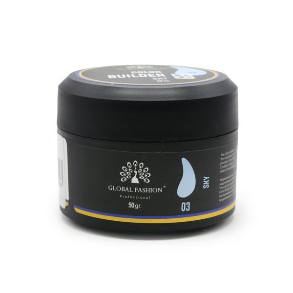 Гель для моделювання нігтів 50 г, Color Builder Gel 03- Sky 26250 фото