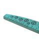 Nail file with ruler, 80/80, green 25569 фото 5