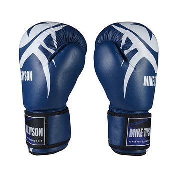 Боксерські рукавички Mike Tyson, PVC, 8oz, синій MT1707/82 фото