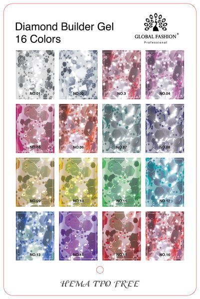 Гель для моделювання нігтів 15 гр, Diamond Builder Gel 09 26055 фото