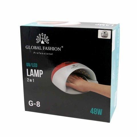 LED/UV лампа для сушки ногтей 48W Global Fashion G-8-Red 6609 фото
