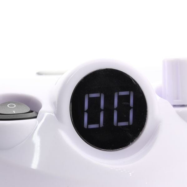 Апарат для манікюру і педикюру BEE NAILS, 202D, з дисплеєм, 65w, 45000 об, білий 24648 фото