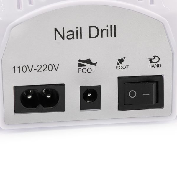 Апарат для манікюру і педикюру BEE NAILS, 202D, з дисплеєм, 65w, 45000 об, білий 24648 фото