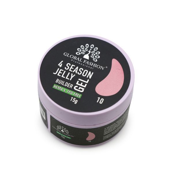 Гель для моделювання нігтів 15 г, 4 Season Jelly Builder Gel, 10 26082 фото