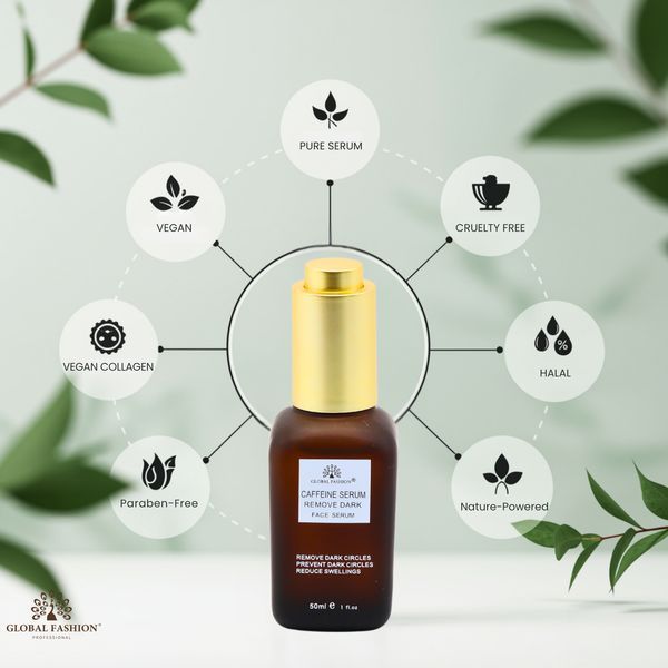 Увлажняющая сыворотка с кофеином, Global Fashion, Caffeine Serum Remove Dark, 50ml 25078 фото