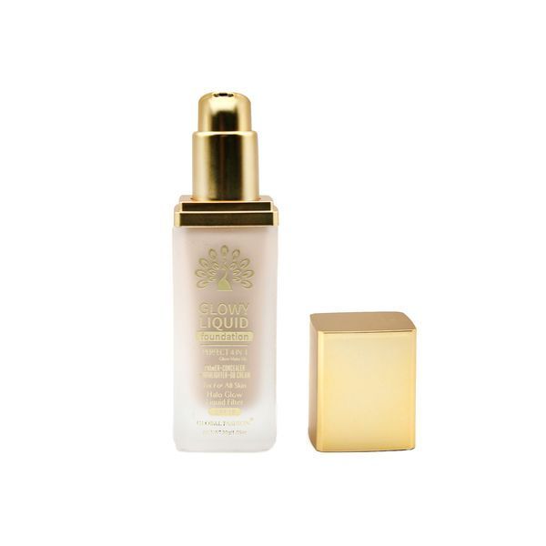 Тональна основа Global Fashion, Glowy Liquid Foundation 4in1:Primer+Concealer+Highlighter+BB cream, SPF 15, K032,Natural Tan 24995 фото
