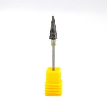 Твердосплавна насадка конус гострий, жовта насічка, XF Large Cone STPV 26423 фото