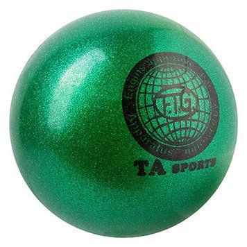 М'яч гімнастичний TA SPORT, 400 грамів, 19 см, глітер, зелений TA400-9 фото