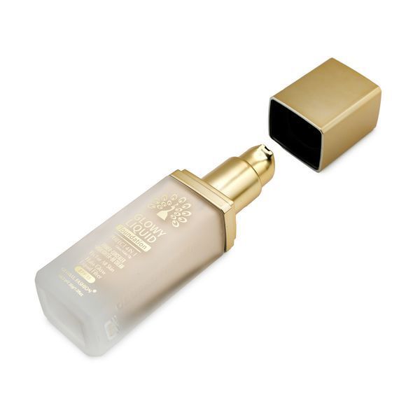 Тональна основа Global Fashion, Glowy Liquid Foundation 4in1:Primer+Concealer+Highlighter+BB cream, SPF 15, K035,Caramel 24998 фото