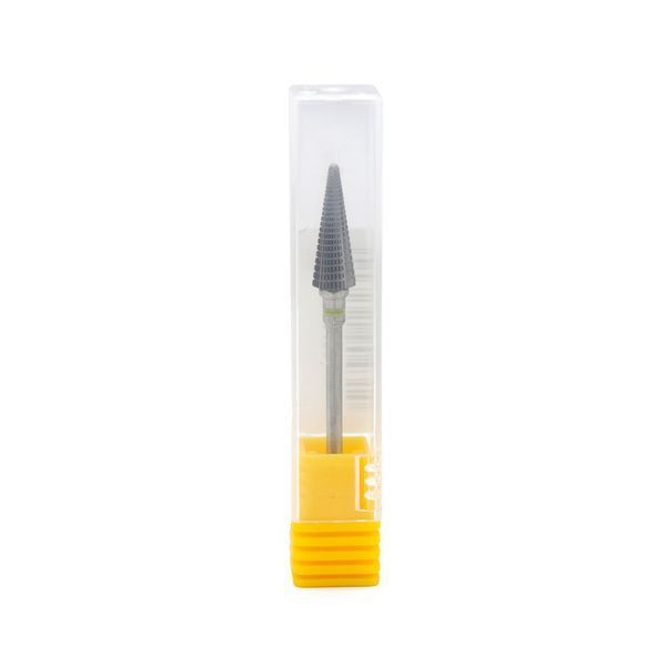 Твердосплавна насадка конус гострий, жовта насічка, XF Large Cone STPV 26423 фото