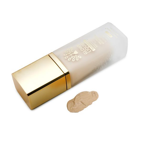 Тональна основа Global Fashion, Glowy Liquid Foundation 4in1:Primer+Concealer+Highlighter+BB cream, SPF 15, K035,Caramel 24998 фото