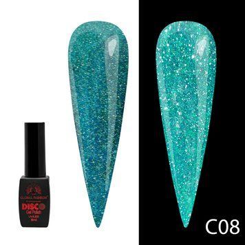 Гель-лак Disco Gel Polish, Global Fashion, світловідбивний, 8 мл, C08 12242 фото