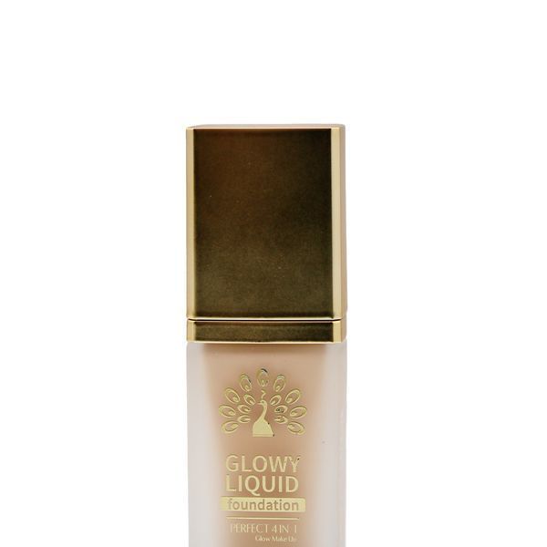 Тональна основа Global Fashion, Glowy Liquid Foundation 4in1:Primer+Concealer+Highlighter+BB cream, SPF 15, K034,Honey 24997 фото