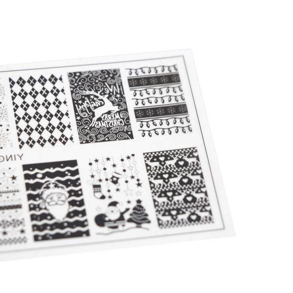 Диск для стемпинга новогодний #12 Global Fashion L36, 12,5*6,5 см 26737 фото