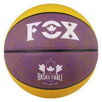 Мяч баскетбольный №7 PU, FOX-826 Жёлтый/сиреневый FOX-826 фото