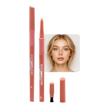 Гелевий олівець для губ, Global Fashion, velvet smooth lipliner, 03 25022 фото