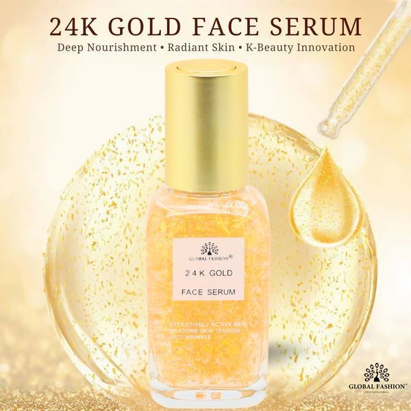 Сыворотка с ниацинамидом и гиалуроновой кислотой, Global Fashion, 24K Gold Serum, 50ml 25083 фото