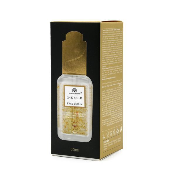 Сыворотка с ниацинамидом и гиалуроновой кислотой, Global Fashion, 24K Gold Serum, 50ml 25083 фото