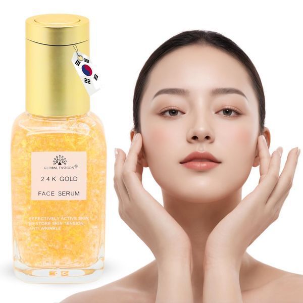 Сыворотка с ниацинамидом и гиалуроновой кислотой, Global Fashion, 24K Gold Serum, 50ml 25083 фото