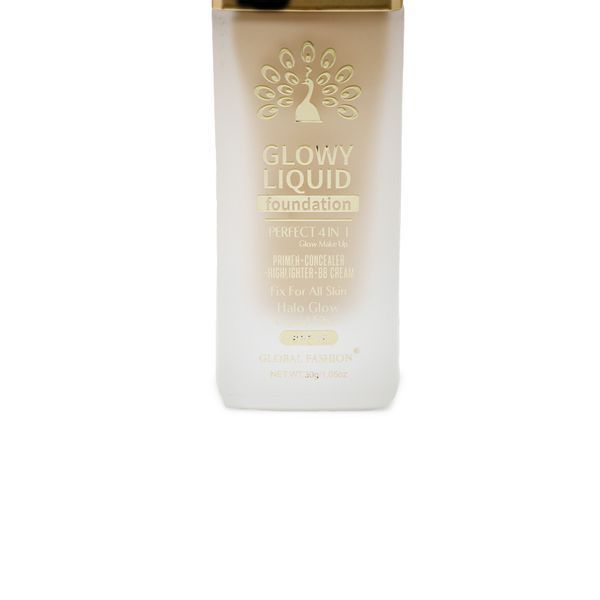 Тональна основа Global Fashion, Glowy Liquid Foundation 4in1:Primer+Concealer+Highlighter+BB cream, SPF 15, K036,Toffee 24999 фото
