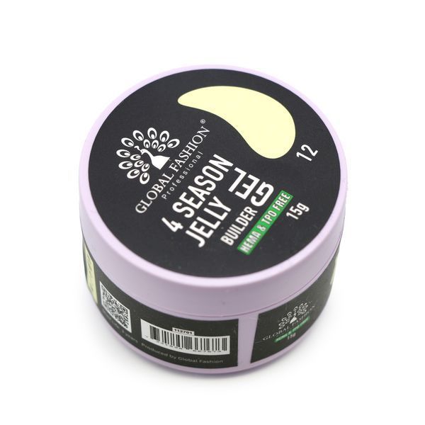 Гель для моделювання нігтів 15 г, 4 Season Jelly Builder Gel, 12 26084 фото