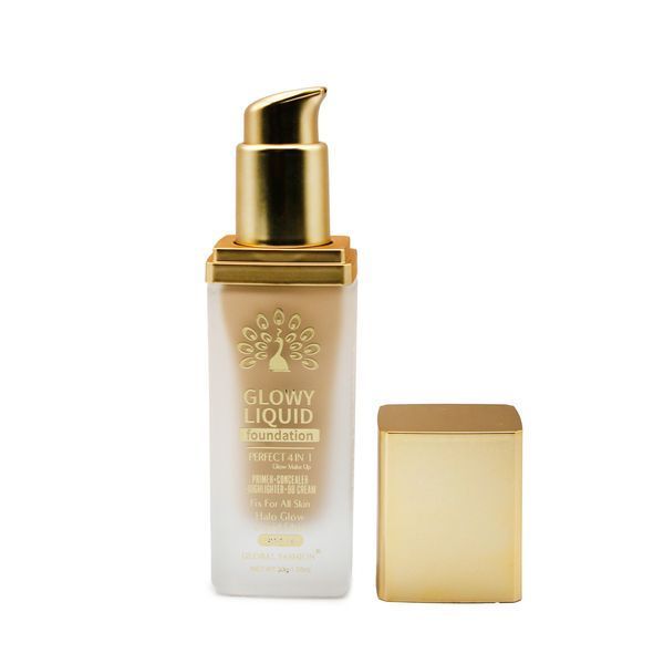 Тональна основа Global Fashion, Glowy Liquid Foundation 4in1:Primer+Concealer+Highlighter+BB cream, SPF 15, K036,Toffee 24999 фото