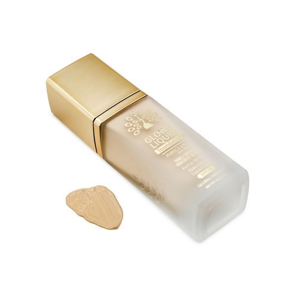 Тональна основа Global Fashion, Glowy Liquid Foundation 4in1:Primer+Concealer+Highlighter+BB cream, SPF 15, K036,Toffee 24999 фото