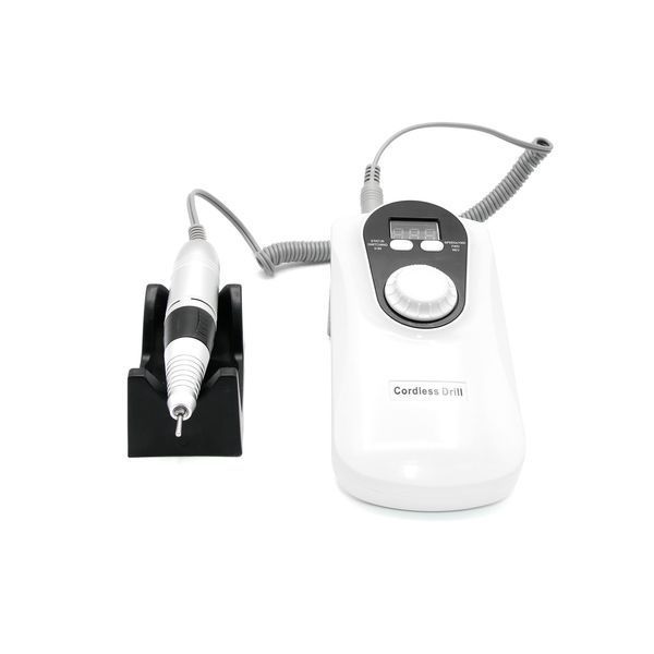 Апарат для манікюру та педикюру CJ DM001 white, на акумуляторі, 35000 об, 30W 18863 фото