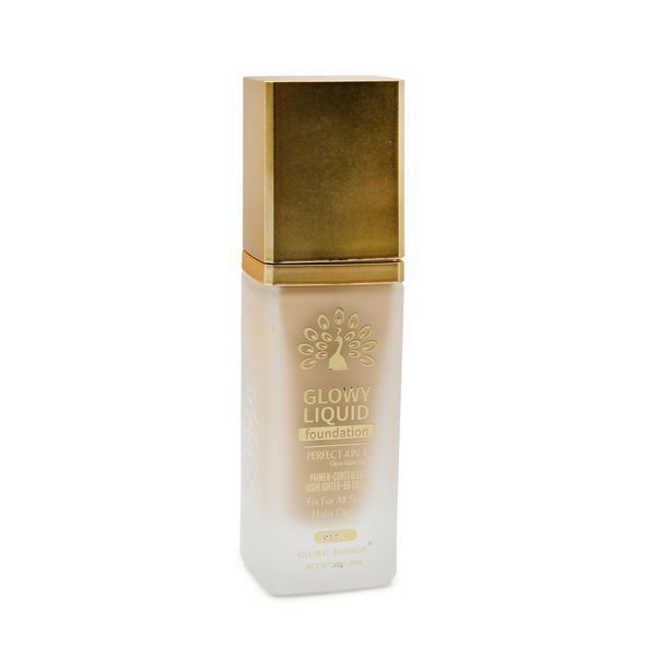 Тональна основа Global Fashion, Glowy Liquid Foundation 4in1:Primer+Concealer+Highlighter+BB cream, SPF 15, K036,Toffee 24999 фото