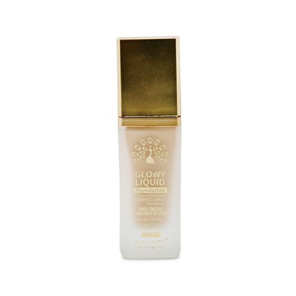 Тональна основа Global Fashion, Glowy Liquid Foundation 4in1:Primer+Concealer+Highlighter+BB cream, SPF 15, K036,Toffee 24999 фото