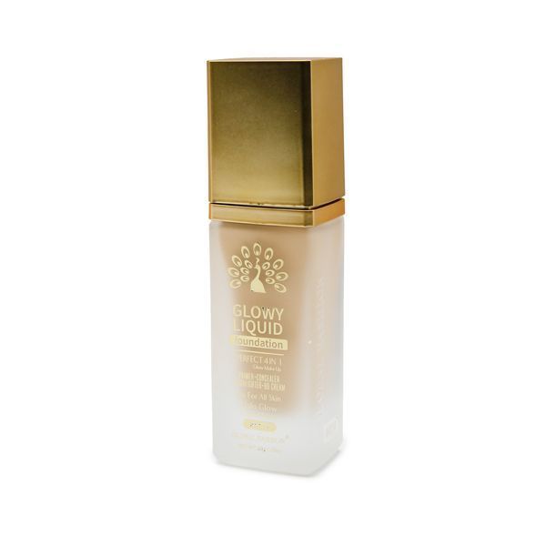 Тональна основа Global Fashion, Glowy Liquid Foundation 4in1:Primer+Concealer+Highlighter+BB cream, SPF 15, K036,Toffee 24999 фото