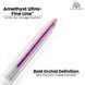 Мякий, гелевий олівець для очей, Global Fashion, purple with glitter 25019 фото 2