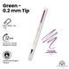Мякий, гелевий олівець для очей, Global Fashion, purple with glitter 25019 фото 3