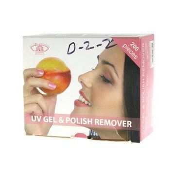 Wipes with gel nail polish remover Peach 200 pcs D2-3 1722 фото