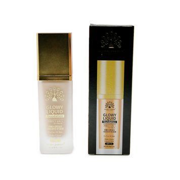 Тональна основа Global Fashion, Glowy Liquid Foundation 4in1:Primer+Concealer+Highlighter+BB cream, SPF 15, K037,Espresso 25000 фото