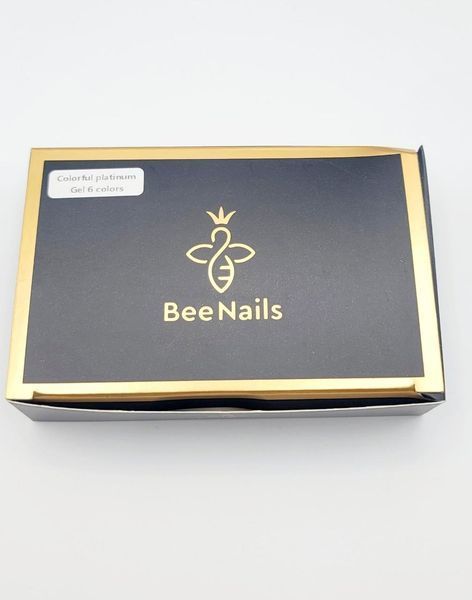 Гель с глиттером Bee Nails, набор 6 шт 25204 фото