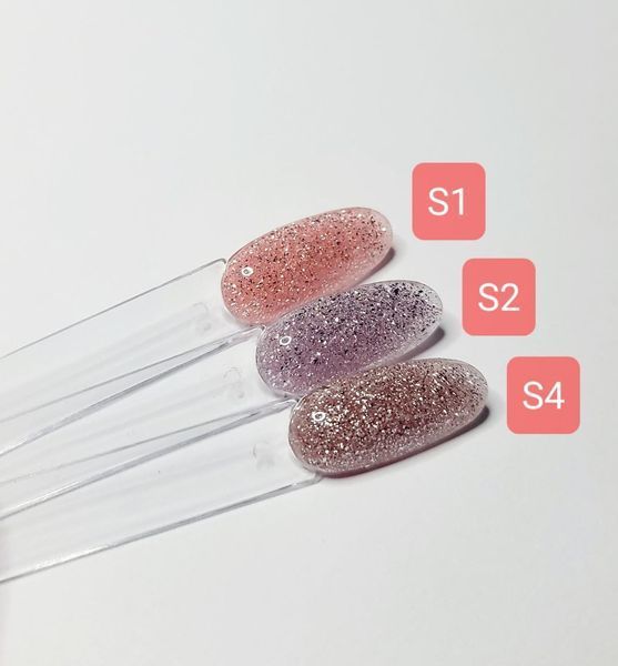 Poly-gel Bee Nails з глітером #S02, 30г 24776 фото