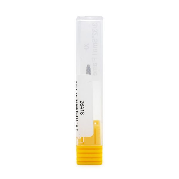 Carbide tip, flame, yellow notch, XF Small Flame 26418 фото