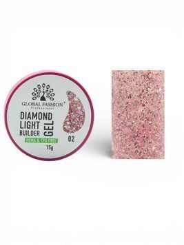 Гель для моделювання нігтів 15 г Diamond Light Builder Gel 02 26979 фото