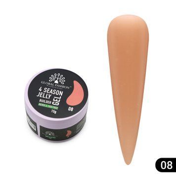 Гель для моделювання нігтів 15 г, 4 Season Jelly Builder Gel, 08 26080 фото