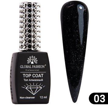 Топ с глиттером Galaxy Top Coat 03, 12 мл 11151 фото