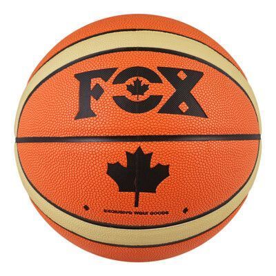 Мяч баскетбольный №7 PU, FOX-12 с полосой Оранжевый FOX-12 фото